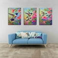 thumbnail image 3 of Hieng Modern Classic Art Canvas Print Hummingbird Canvas Painting Small Birds Original Oil Art Animals Artwork Nursery Wall Art Unframed, 3 of 6