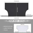 thumbnail image 2 of Car Front Windshield Snow Protective Cover Magnetic Car Sun Shade Cover With Flap And  Strap Car Front Windshield Snow Protective Cover Windscreen Sun Shade For Minivans And SUVs, 2 of 8
