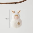 thumbnail image 4 of Muñeco colgante de Navidad, colgante de Navidad, decoración navideña, adorno colgante para de Navidad, regalo para restaurante, fiesta temática, , de Muñeco de nieve de asta blanca, 4 of 8