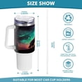 thumbnail image 3 of SKYSONIC 40oz Tumbler with Handle and Straw Lid Double Stainless Steel Vacuum Insulated Travel Mug for Hot Cold Water,Wolf, 3 of 7