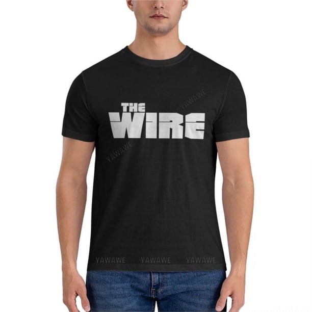 Camiseta clásica de alambre para hombre Camisa de algodón con estampado animal color negro