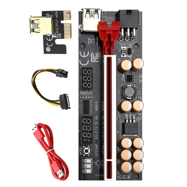 Adaptador Extensor PCI-E De 1x A 16x: Convierte Tu Ranura Pequeña En Una Grande Para Tarjeta Gráfica
