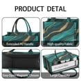 thumbnail image 4 of Large Capacity Tote Bag,Teal Gold Marble Wave Dot Pattern Handbag Fashion Luxury Tote Bag,15.7"x13"x 5.1" Inches,Laptop Compatible, 4 of 6
