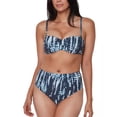 thumbnail image 4 of Bar III Womens Tie-Dye Printed Bikini Swim top, 4 of 4
