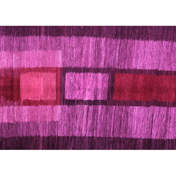 Ahgly Company Indoor Rectangle Abstract Pink Contemporary Area Rugs, 3' x 5'