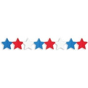 10' Garland, Patriotic Stars