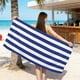 thumbnail image 1 of Toalla de playa de microfibra – Terciopelo de doble cara, secado rápido, suave, absorbente y sin arena, ideal para viajes, piscina, natación o acampada., 1 of 6