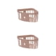 thumbnail image 3 of Kearding Estante de almacenamiento de PP, cepillo Triangular autoadhesivo con autodrenaje, organizador de esponja para botellas, soporte para Rosa 2Conjunto, 3 of 6