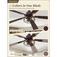 thumbnail image 2 of Fanbulous Paquete de 2 Ventiladores de Techo de 48" con Luz, Control Remoto, Bronce Aceitado, 2 of 8