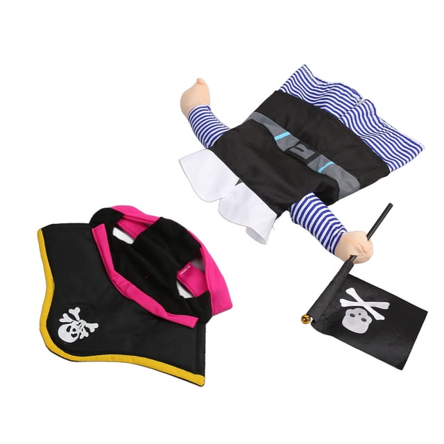 Premium Fabrics, Easy To Wear Dog Pirate Costume, Fun And Cute Look, Wide Application, Easy To Clean, Pet Pirate Costume With Hook AndFastener Design