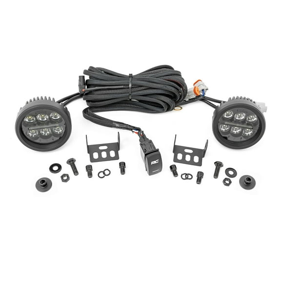 Rough Country LED Ditch Light Kit for 2021-2026 Ford Bronco | 3.5" Round - 71078