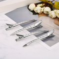 thumbnail image 3 of Pinzas para el pelo de pico de pato de 3,5 pulgadas, pinzas para rizos de cocodrilo de metal, pinzas para seccionamiento con agujeros (24 piezas) Feliz Sencillez, 3 of 5