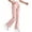 Pink, variant on Girls School Uniform Pants Elastic Waist Flare Leg Girls Khaki Uniform Pants Girls Back to School Clothes Size 5-16 Years