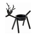 thumbnail image 2 of BingTong Xmas Reindeer Votive Candle Holders, Reindeer Candle Holder, Black Metal Tealight Candle Holders, Holidays Tealight Reindeer Stand, Christmas Table Centerpiece(Black) 1pcs, 2 of 4