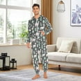 thumbnail image 6 of FORMRS Onesies Pajama for Adults Unisex Hoodie Winter Jumpsuit One Piece Sleepwear, Sizes S-2XL, Cute Llamas Pattern, 6 of 7