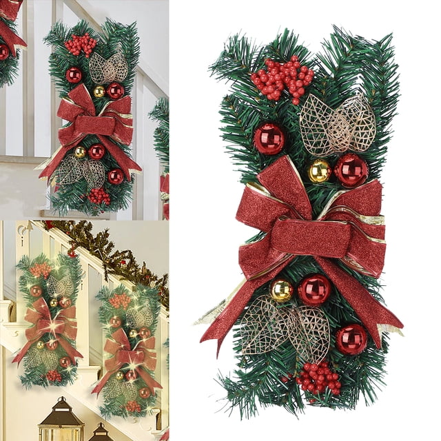 Escaleras Artificiales Navidad LED Inalámbrica PVC para