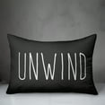 thumbnail image 2 of Creative Products Unwind Black and White 14x20 Indoor / Outdoor Pillow, 2 of 2