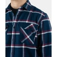 thumbnail image 3 of Rip Curl Men’s Coffs Regular-Fit Plaid Flannel Shirt (Navy, Medium S/S), 3 of 3