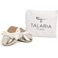 thumbnail image 4 of Talaria Women's Premium Foldable Flats with Pouch 10 White Gold, 4 of 4