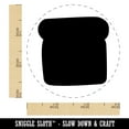 thumbnail image 2 of Slice of Bread Toast Solid Doodle Self-Inking Rubber Stamp Ink Stamper - Fuchsia Ink - Small 3/4 Inch, 2 of 7