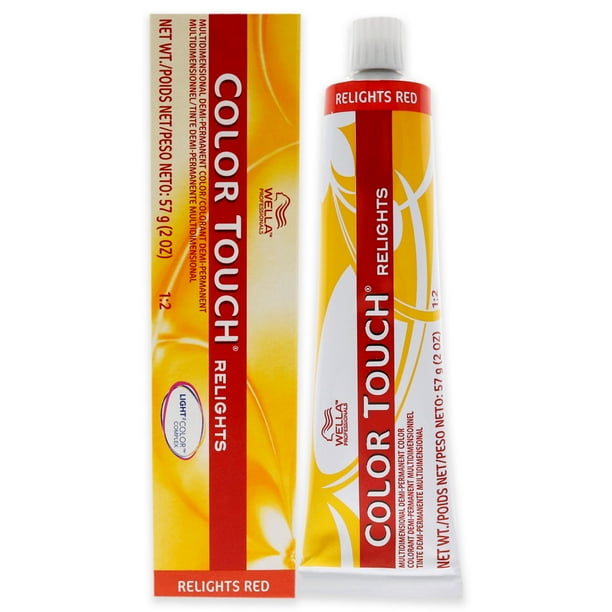 Color Touch Relights Demi-Permanent Color - 47 Red Brown de Wella para unisex - Tinte para cabello de 2 oz Wella Wella Color Touch Relights Demi-Permanent Color - 47 Red Brown Color de pelo Unisex 2oz