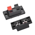 thumbnail image 3 of 2 Ways Spring Speaker Terminal Clip Push Release Connector Audio Cable Terminals Strip Block Black Red WP2-10, 2Pcs, 3 of 4
