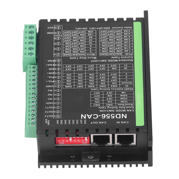 Controlador De Motor ND556, Controlador De Motor Paso A Paso De 12-48 V CC, Control De Dirección De Pulso, 31 Direcciones De Dispositivo Para Equipos Industriales ANGGREK Stepper Motor Driver