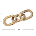 thumbnail image 2 of Bloomingville Decorative Marble Chain, Variegated Brown Tones, 2 of 6