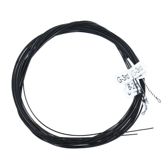Alice AC136BK-H Black Nylon Classical Guitar Strings 6pcs/set (.0285-.044) Hard Tension with One Complimentary G-3rd String