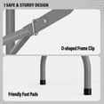 thumbnail image 3 of Ktaxon 6 Foot Folding Table, Premium Fold-in-Half Plastic Table, Built-in Carry Handle, Use for Indoor Outdoor Picnic Party Dining Camp, White, 3 of 10