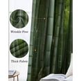 thumbnail image 6 of Green Plants Blackout Curtains 90 Inch Length 2 Panels Set for Living Room Bedroom, Forest Natural Landscape Botanical Privacy Window Treatment Thermal Insulated Black Out Drapes 52"x90", 6 of 8