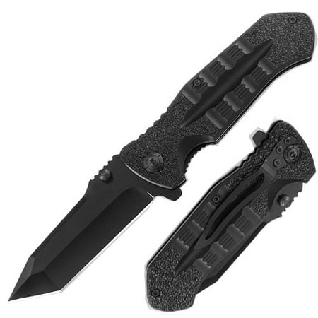 Spring Assist - 'Legal Auto Knife' - Black Tactical (Best Auto Assist Knife)