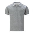 thumbnail image 5 of Awdenio Men's Shirts Zipper Short Sleeve Sweatshirts Soild Color Tops Striped Texture Casual Golf T, 5 of 5