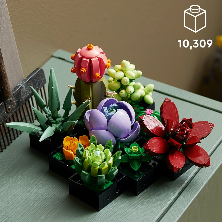 LEGO Adult Botanical Collection Succulent Artificial Plant Set Small Potted Decor Birthday Gift 10309 Walmart