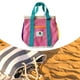 thumbnail image 1 of Mesh Beach Bolet Bolsa Bolsa Bolso de baños para mujer bolso de bolsas para mujeres para vacaciones en el gimnasio Al aire libre Sports Almacenamiento Azul rosa, 1 of 9