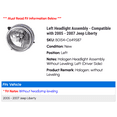 thumbnail image 2 of Left Headlight Assembly - Compatible with 2005 - 2007 Jeep Liberty 2006, 2 of 2