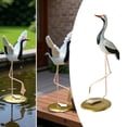 thumbnail image 4 of Crane Bird Statues Figurines Decor Sculpture Ironwork Material for Balcony Living Room Home Display, 4 of 7