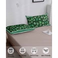 thumbnail image 4 of Green Pillow Covers King Size, St. Patrick's Day Shamrock Spring Checkered Soft Bed Throw Pillowcases Breathable Cooling Long Lumbar Body Pillow Sham Cover for Bed Sofa 20''x40'', 4 of 7