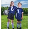 thumbnail image 7 of Barocity Soccer Ball - Premium Boy and Girl Official Match Ball with Cool Reflective Rainbow Hex Pattern, Durable, Indoor, Outdoor, Training, Practice, Playtime and Games - Silver Size 3, 7 of 7