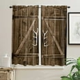 thumbnail image 4 of Ancient Wooden Door Curtains For Living Room Bedroom Window Treatment Home Decoration Drapes Kitchen Curtain, 4 of 7