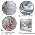 thumbnail image 3 of Designart "Country Home Winter Charm II" Winter Landscape Wall Art Prints, 3 of 7
