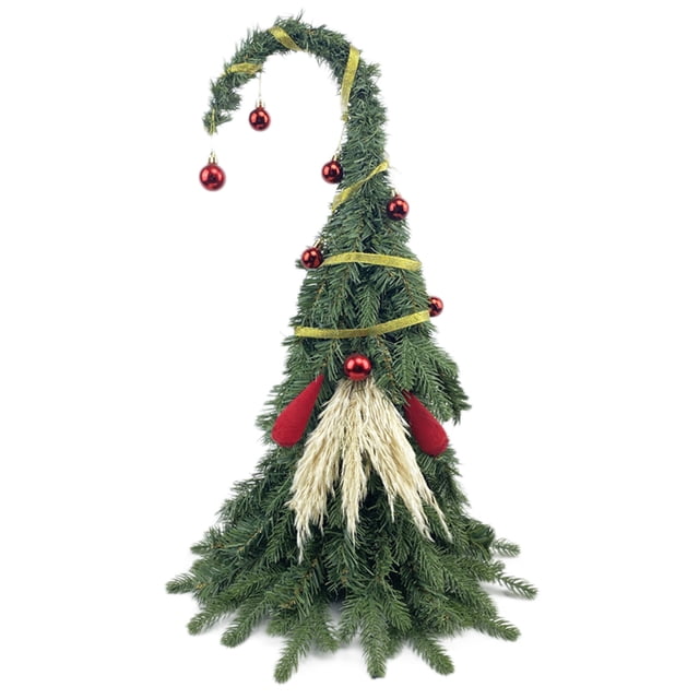 D Mini Christmas Tree Ornament, Realistic Desktop Decor For Home Office, Compact Size With Green Foliage Holiday Decoration