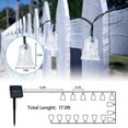 thumbnail image 2 of Solar Outdoor Solar String Lights, 30 LED Bell Lights, 25.5FT Patio Lights String, All Weather Resistance, Waterproof Fairy Lights for Garden, Porch, Backyard, Wedding, Christmas Party, 2 of 4
