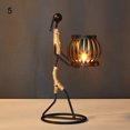 thumbnail image 1 of CAROOTU Metal Candle Holder Abstract Character Candlestick Decorative Handmade Candlestick Home Decor, 1 of 6