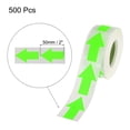 thumbnail image 2 of 500 Count/Roll Arrow Sticker Labels 1.3x2 Inch Fluorescent Green Adhesive Arrow Shape Signs Scrapbooking DIY Craft, 2 of 7