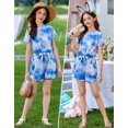 thumbnail image 5 of Arshiner Girls 2 Piece Outfits Summer Clothes Short Sleeve Tops and Paperbag Waist Shorts Set Cute Outfits, 5 of 5