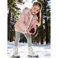 thumbnail image 4 of Wantdo Big Girl's Coat Warm Winter Coat Waterproof Jacket Insulated Snow Jacket Coral Pink 18/20, 4 of 10