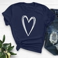 thumbnail image 1 of Meichang T-Shirts pour Femmes T-Shirts de la Saint-Valentin T-Shirts Graphiques Cœur T-Shirts de Vacances Hauts de la Saint-Valentin Manches Courtes Col Rond Blouses, 1 of 5
