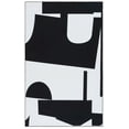 thumbnail image 2 of SAFAVIEH Malibu Asteria Abstract Polyester Machine Washable Area Rug, Black/Ivory, 4' x 6', 2 of 13