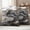 Black, variant on Brown Marble Outdoor Waterproof Throw Pillow Covers 24x24 Set of 2, Ombre Abstract Striped Mottled Aesthetic Decorative Pillowcases Cushion Pillowcase for Couch Sofa Patio Outside Pillow Protector